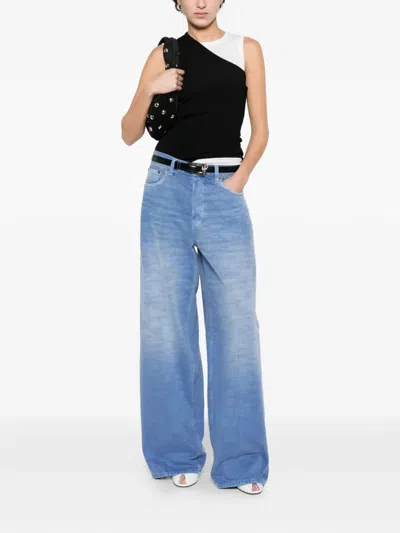 Haikure Button Jeans In Blue
