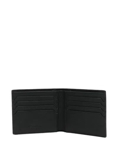 Santoni Logo-print Wallet In Black