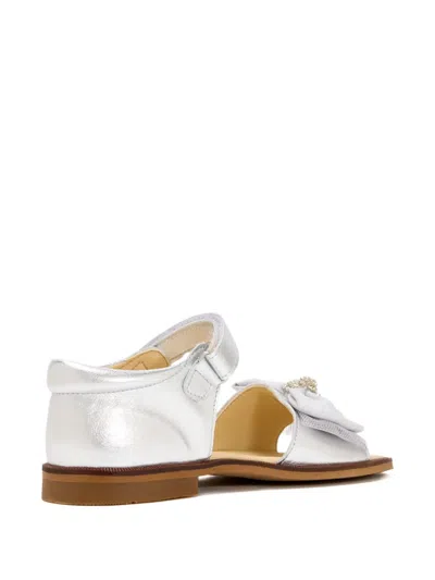 Andanines Bow-embellished Sandals In Multi