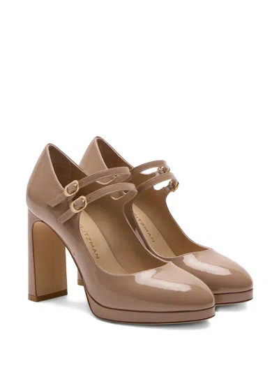 Stuart Weitzman Babette Mary Jane Platform Double-strap Sandals In Multi