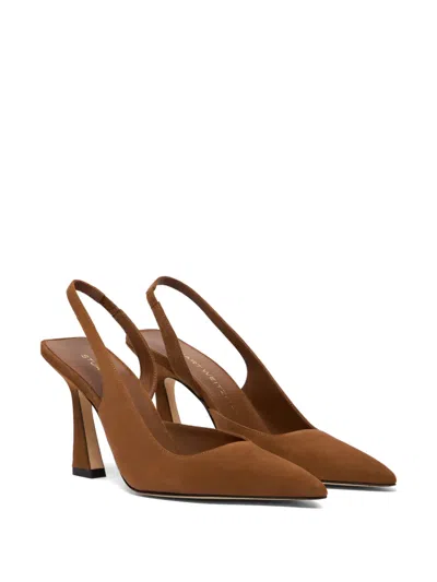 Stuart Weitzman Vinnie Pointed Slingback Pumps In Multi