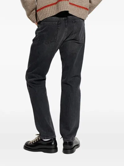 Haikure Five-pocket Buttoned Jeans In Black