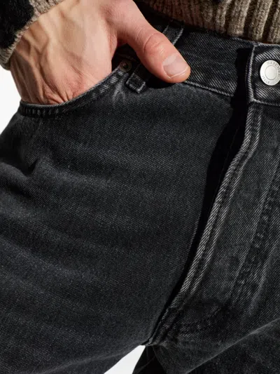 Haikure Five-pocket Buttoned Jeans In Black
