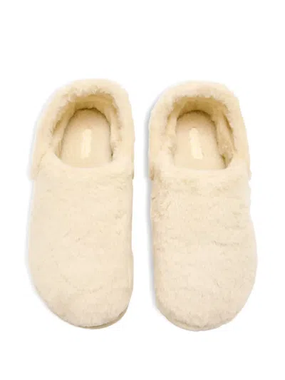 Crocs Furry Mules In Neutral
