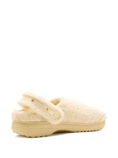 Crocs Furry Mules In Neutral