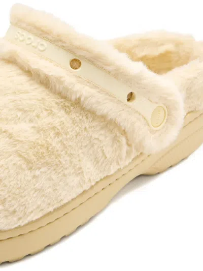 Crocs Furry Mules In Neutral