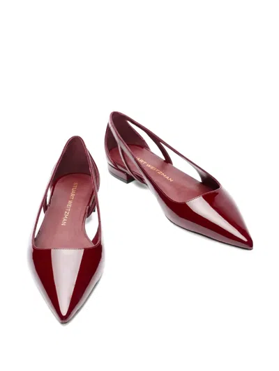 Stuart Weitzman Stuart Power Cutout Flat In Multi