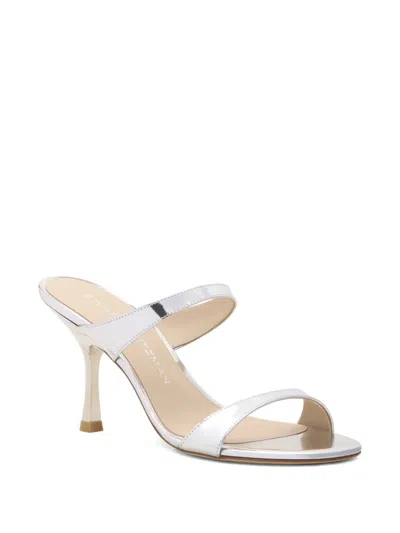 Stuart Weitzman Nudist Metallic Dual-band Slide Sandals In Multi