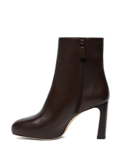 Stuart Weitzman 100mmbabette Platform Zip Boots In Brown