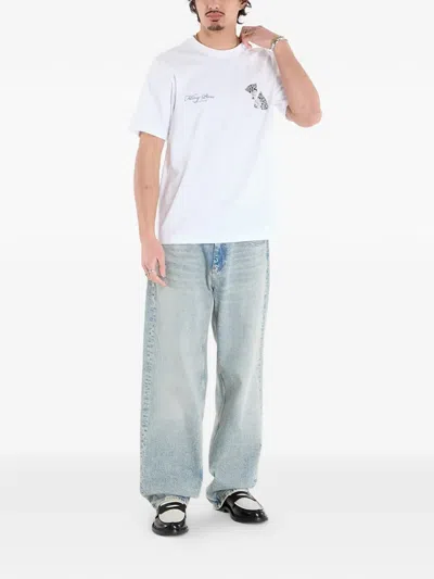 Filling Pieces Broken Plate T-shirt In White