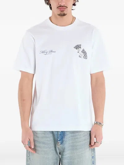 Filling Pieces Broken Plate T-shirt In White