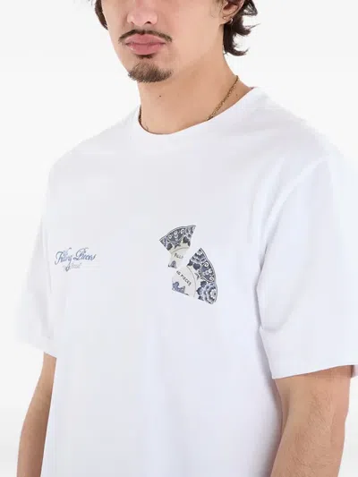 Filling Pieces Broken Plate T-shirt In White