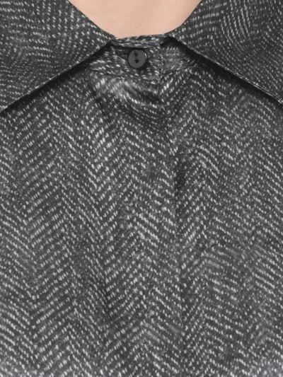 Antonelli Herringbone Button Shirt In Multi