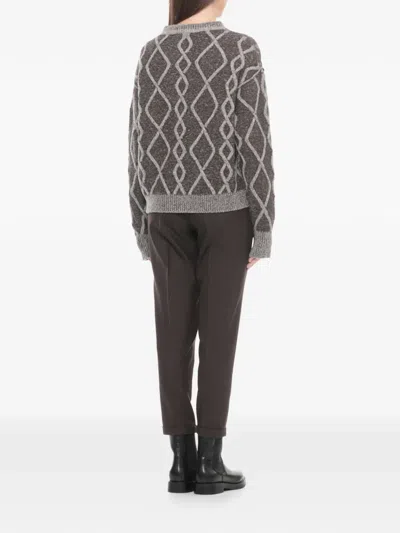 Antonelli Argyle-pattern Knitted Sweater In Black