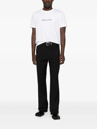 Off-white Script Arrow T-shirt In White