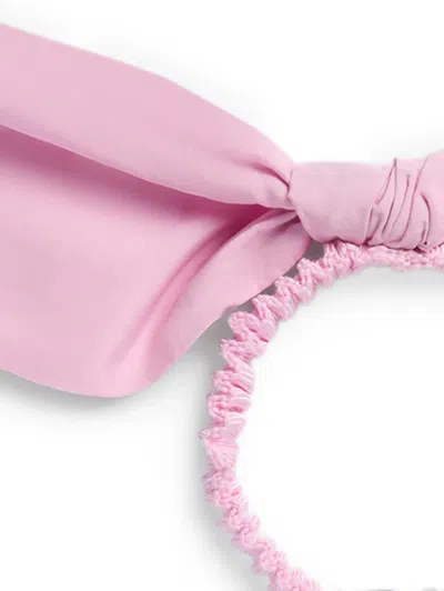 Patou Bow Scrunchie In Pink
