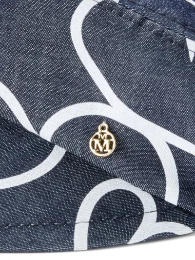 Maison Michel Peneloppe Patterned Hat In Black