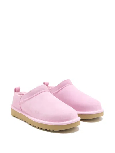 Ugg Classic Micro Pink Suede Boots In Pink