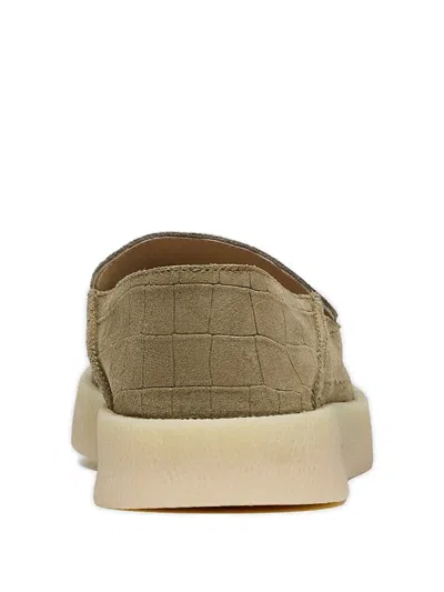 Hide & Jack Crocodile-effect Sneakers In Green