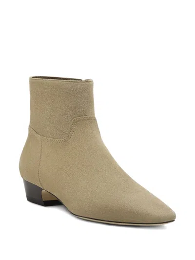 Stuart Weitzman Stassi Zip Booties In Neutral