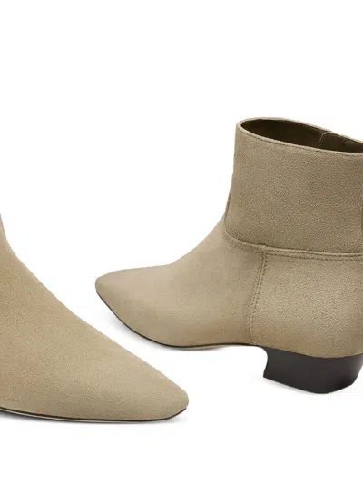 Stuart Weitzman Stassi Zip Booties In Neutral