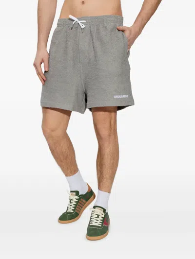 Dsquared2 Drawstring Shorts In Gray
