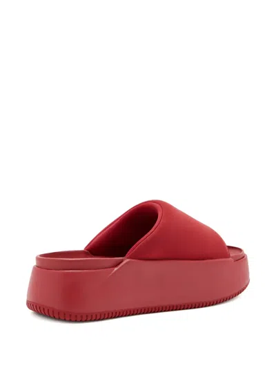 Nike Calm Elevation Slides In Red