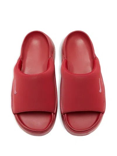 Nike Calm Elevation Slides In Red