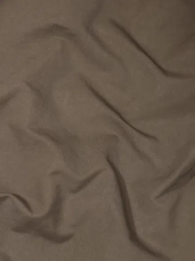 Stone Island Buttoned Coat In Brown