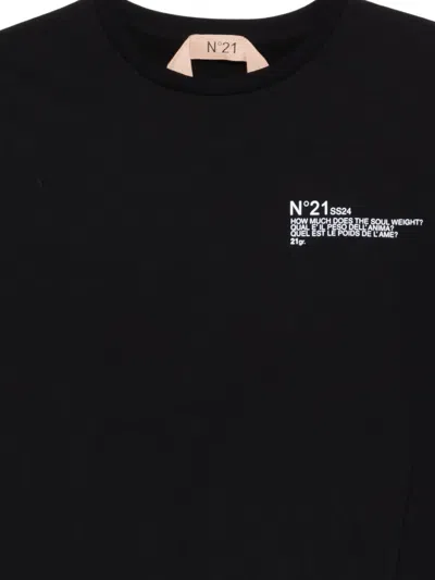 N°21 Printed T-shirt In Black