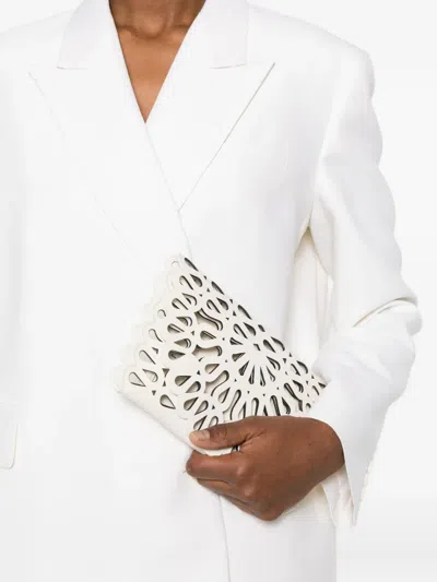 R2w Button Double-breasted Jacket In White