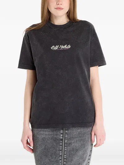 Off-white Relaxed Crown Emblem T-shirt In Black