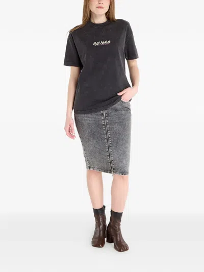 Off-white Relaxed Crown Emblem T-shirt In Black