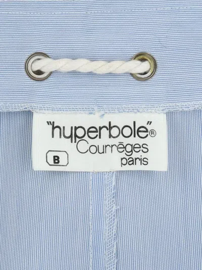 Pre-owned Courrèges Drawstrings Zip Skirt In Blue
