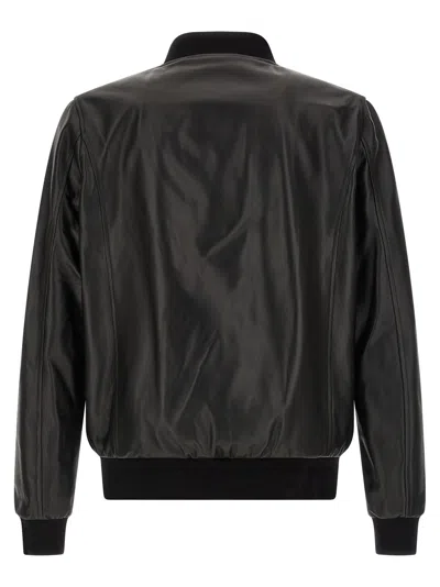 Philipp Plein Billy Logo Patch Bomber Jacket In Black