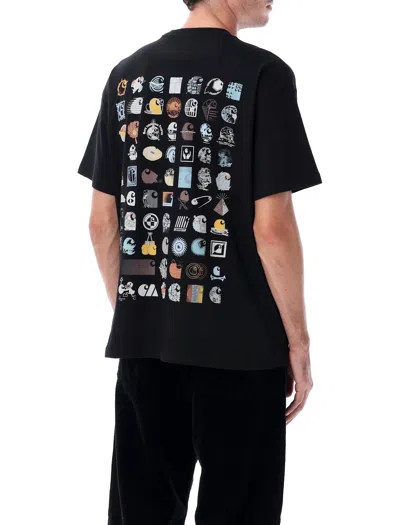 Carhartt Black Logo T-shirt In Black