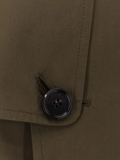 Burberry Highbury Organic Cotton Belted Trench Coat In Green