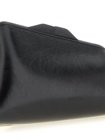 Attico 830 Pm Oversized Rectangular Clutch Bag In Black