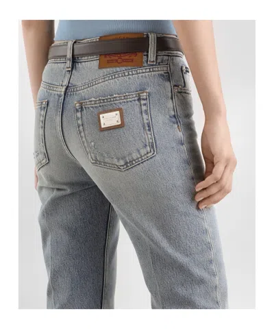 Dolce & Gabbana Multi-pocket Jeans In Blue