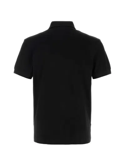 Hugo Boss Black Polo Shirt With Tone-on-tone Logo On The Front In Cotton Man In Black