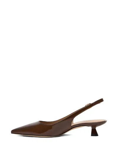 Stuart Weitzman Stuart Sculpt Pointed Sling-back Pumps In Multi