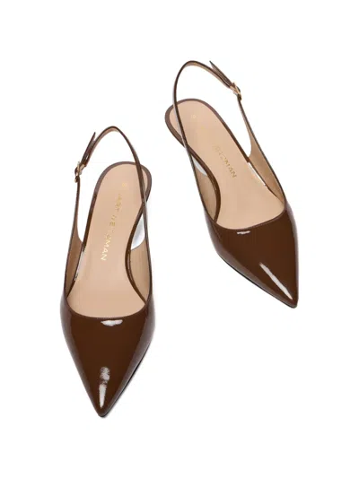 Stuart Weitzman Stuart Sculpt Pointed Sling-back Pumps In Multi