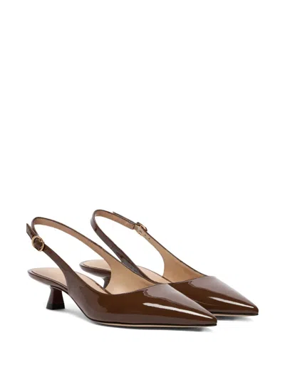 Stuart Weitzman Stuart Sculpt Pointed Sling-back Pumps In Multi