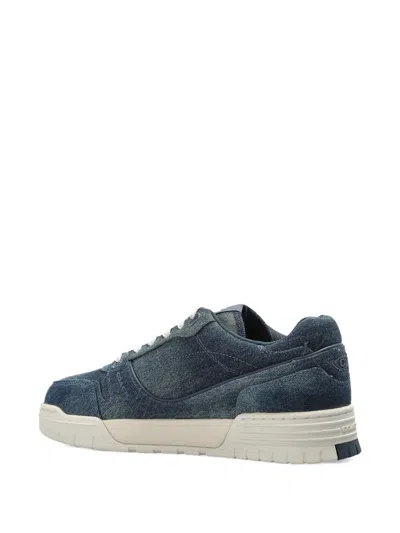 Coach Denim-effect Logo-patch Sneakers In Multi
