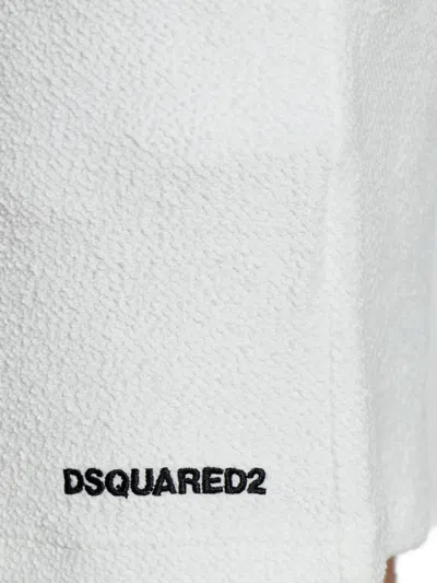 Dsquared2 Drawstring Shorts In White