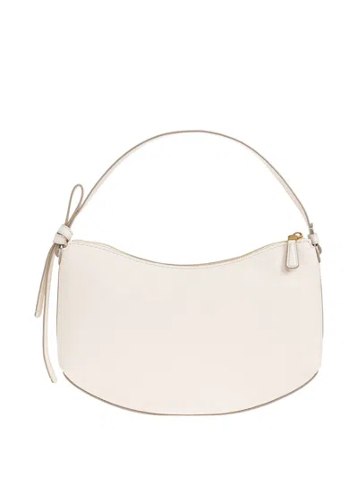 Kate Spade Loop Logo-print Shoulder Bag In White