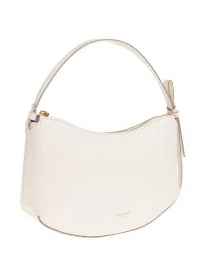 Kate Spade Loop Logo-print Shoulder Bag In White