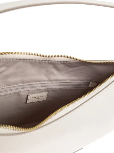 Kate Spade Loop Logo-print Shoulder Bag In White