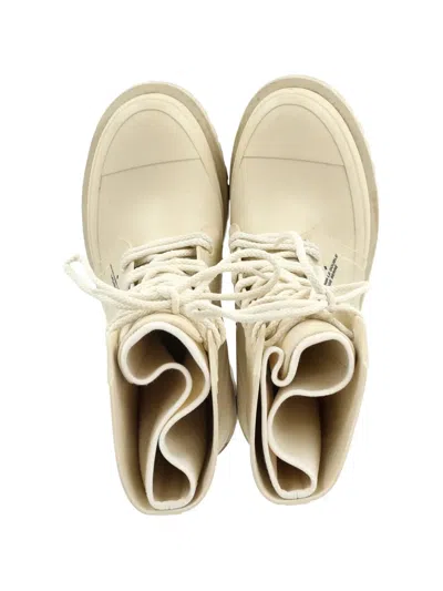 Pre-owned Dior Camp Boots In Neutral