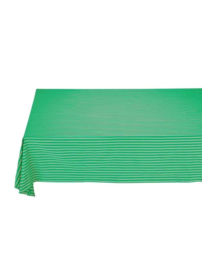 Pip Studio Striped Tablecloth In Green